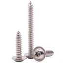 2 x M3 x 8mm Flanged Button Head Socket Cap Self Tapping Screws, 304 Stainless Steel 18-8 Corrosion Resistant Screws for Wood, Sheet Metal and More, Pack of 100