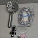 SR SUN RISE Filtered Shower Head with Handheld High Pressure 9 Spray Mode Showerhead Detachable Shower Head Water Softener Filters Beads for Hard Water Remove Chlorine 1 Filter Chrome