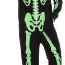 Spooktacular Creations Halloween Skeleton Costume, Family Matching Skeleton Costume for Halloween Cosplay Party (Small, Fluorescent Green)