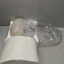 24 inch Vintage Ceramic Table Lamp with 5FT Cord - Single Farmhouse Rustic Bedside Lamp with Natural Textured Finish, Nightstand Lamps for Living Room, Bedroom, End Table Beige