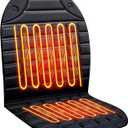 FOTN Heated Seat Covers, Fast Heating Heated Seat Warmer High-Low Heating Settings, UL Listed, Black, Upgrade, LT0614