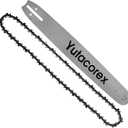 20 inch Chainsaw Guide Bar and Chain Combo,Replacement Accessories Fits Husqvarna 372XP,385XP,390XP,394XP,395XP,Fits ECHO and more,Gauge: .050; Pitch:3/8" Drive Link 72