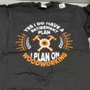 Funny Carpenter Shirt for Men Retired Woodworking Woodworker T-Shirt, S