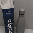 Insulated Water Bottles,17 oz Double Wall Stainless Steel Vacumm Metal Flask for Sports Travel,Gray