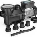 In/Above Ground Pool Pump, Self Primming High Flow (Dual Speed, 2HP, 5200 GPH, 115V)