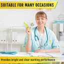 Fuutreo 60 Pack Pastel Highlighters Bulk Bright Color Highlighter Marker Chisel Tip Dry Quickly Safe Highlighter Pens Fluorescent Ink for Adults Home Office(Yellow)