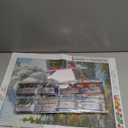 Acudotr Diamond Painting Kits for Adults, 5D DIY Diamond Art Kits for Beginners, Full Drill Diamond Painting Kits for Home Wall Decor, Running Train, 12x16 Inch