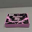 14 Inch Natural Black Wigs for Women - Shoulder Length Wave Wig with Pre-Cut Lace Hairline, Middle Part Natural Wavy Bob Synthetic Heat Resistant Fiber for Daily and Party