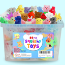 80Pcs Party Favors for Kids 4-8, Kawaii Squishies Mochi Squishy Toy Bulk Fidget Sensory Toys Birthday Gifts for Boys Girls Goodie Bag Christmas Stocking Stuffers Treasure Box Classroom Prizes
