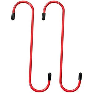 FITHOIST 1 Piece Brake Caliper Hangers, Caliper Hanger Hooks with Black Rubber Tips, Strong and Durable, Automotive Tools for Braking, Bearing, Axle and Suspension Work, Red