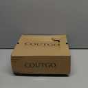 Coutgo Womens Knee High Boots Wide Calf Kitten Heel Pointed Toe Long Boots Pull On Winter Dress Shoes (7, Nude)