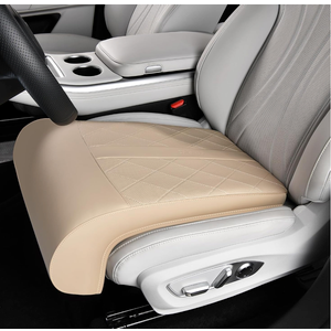 Coverado Car Seat Extender Leg Support, Leather Leg Support Cushion, Car Leg Extender Cushions for Long Driving, Waterproof Car Seat Cushions Leg Rest Pad Universal Fit for Most Car Seat