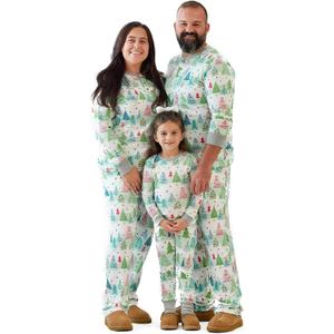 Butterblu JAMIE Matching Family Jammies Christmas Pajamas Organic Cotton PJs Womens, Mens, Kids, Toddlers, Baby, Pets