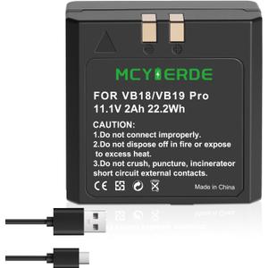 VB18 2000mAh Rechargeable Replacement Battery for Godox V860/V850/V850II/V860II Series Speedlite Flash