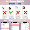 (2in1 for iPhone 14 Pro Case Sun Moon Stars for Women Girls Phone Cases Space Planets Golden Star Design Cute Aesthetic Soft TPU Bumper Fashion Unique Cover+Ring Holder for 14Pro 6.1"