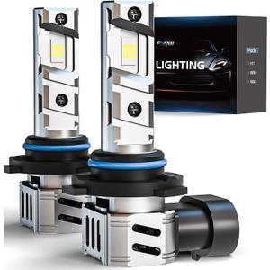 FRANXI 9006/HB4 Bulbs Fog Lights, 60W Super Bright 6000K Cool White, 1:1 Design with Cooling Fan, Plug and Play, Pack of 2