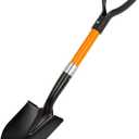 28-inch Small Round Shovel With D-Handle - Kids Metal Beach and Camp Shovel, Garden Tool With Fiberglass Handle