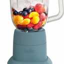 bella 10 Speed Countertop Blender, Juicer & Smoothie Maker, Fits-anywhere Kitchenware, Slim Flip & Store Design, Dishwasher Safe 48oz Capacity Pitcher & Lid, Stainless Steel Blade, 450 Watt, Surf (6 Cup)