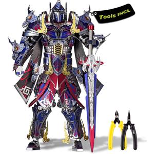Piececool 3D Metal Puzzles with DIY Tools - The Titan Figure Mecha Model Building Kits for Adults, DIY Metal Crafts Kits Brain Teaser Puzzle Birthday Gifts