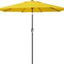 Blissun 9' Outdoor Patio Umbrella, Outdoor Table Umbrella, Yard Umbrella, Market Umbrella with 8 Sturdy Ribs, Push Button Tilt and Crank