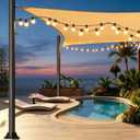 2 Pack Sun Shade Sail Pole, 10ft Heavy Duty Metal Pole with Hammer-fit Sleeve Connection, 2.28" Diameter Sun Sail Post for Patio, Lawn, Deck, Hard Ground or Soil