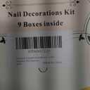 Artdone 9 boxes Nail Rhinestones,Nail Gems Nail Diamonds,Nail Art Studs Nail Crystals Nail Sequins for Nails Kit with 1 Tweezers and 3 Pen for Nail Art Supplies Accessories