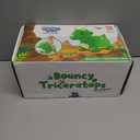 iPlay, iLearn Bouncy Pals Dinosaur Hopper Toy 2 Year Old Boy, Toddler Plush Bounce Animals, Ride on Bouncing Triceratops for Kids, Outdoor Hopping Horse Bouncer, Cool Birthday Gifts 3 4 5 6 Yr Girls