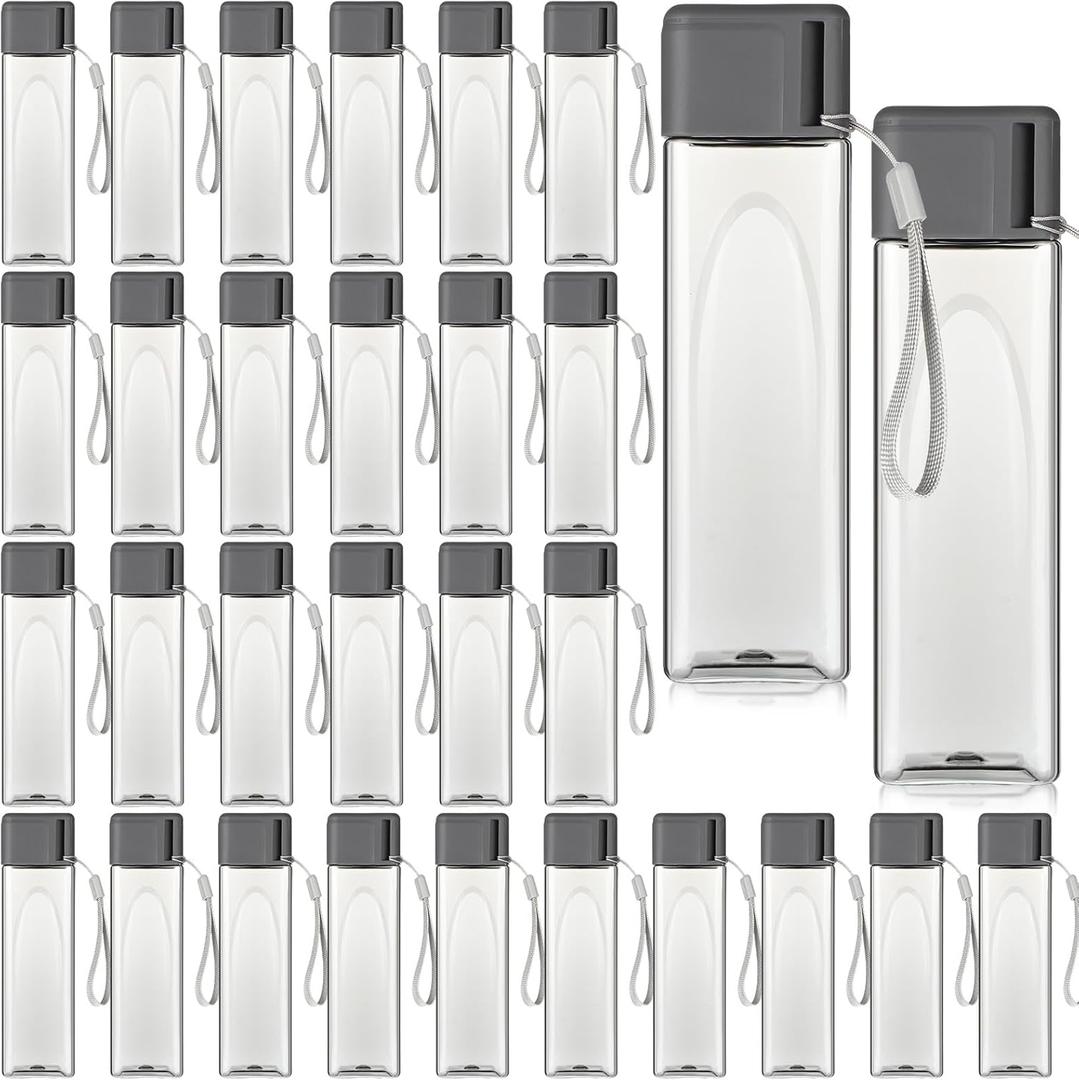 Mifoci 30 Pcs Water Bottle Bulk 17 oz Plastic Sports Water Bottles for Kids Adults Reusable Leak Proof Portable Drink Container Large for School Classroom Travel Camping Fitness Office(Grey) Mifoci 30 Pcs Water Bottle Bulk 17 oz Plastic Sports Water Bottles for Kids Adults Reusable Leak Proof Portable Drink Container Large for School Classroom Travel Camping Fitness Office(Grey)