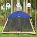 CAMPROS CP Screen House Tent 12 x 12 Ft Screened Mesh Net Wall Canopy | Shelter Gazebos for Patios Outdoor Camping Activities