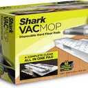 Shark VACMOP Disposable Hard Floor Pad Refills, Compatible with VM252 & VM180, No-Touch Disposal, for use on All Sealed Floors - Stone, Hardwood, Laminate & Tile, (46 Count Total), VMP46