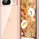 JETech Case for Google Pixel 8 6.2-Inch 2023, Non-Yellowing Shockproof Bumper Protective Phone Cover, Anti-Scratch Hard PC Back (Rose)