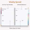Forvencer 2026 Planner, Weekly and Monthly Calendar Planner for Women, Jan 2026 - Dec 2026, 8.5" x 11", Hardcover Planning Agenda book with Monthly Tabs, Spiral Bound, Inner Pocket, Cute Journal Organizer Notebook for Office School, A4 Size, Blue