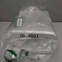 Tight-Lock Rice Container 10-15 Lbs - Airtight Flour Container with Scoop - Food-Grade Plastic Food Storage Container for Cereal, Sugar - Dry Food Dispenser for Kitchen, Pantry Organizers and Storage (Shiny White)