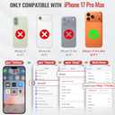 for iPhone 17 Pro Max Case Compatible with Magsafe, Strong Magnetic PU Leather Slim Protective Cover Phone Cases for iPhone 17 Pro Max 6.9" Black