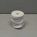 Piping Trim for Sewing, 1.4cm/ 55 Yards Crafts Piping Bias Tape Trim Fold Bias Tape Braid Piping Bias Satin Piping Trim Lip Cord Trim with Welting Cord for Table Cloth Refined Finishes (White)