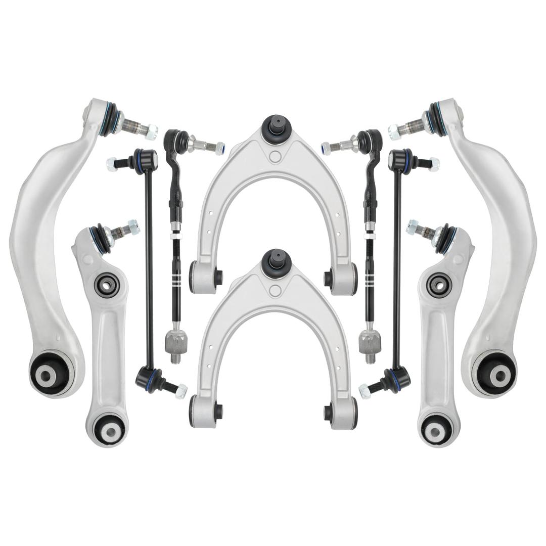 HTRUIKEI Front Suspension Kit Compatible with BMW 5 Series F10 (528i 535i 535d 550i xDrive) & 6 Series F06/F12/F13 (640i 650i Alpina B6 xDrive) Upper Lower Control Arm Kit with Ball Joints