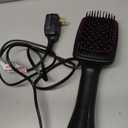 REVLON One-Step Hair Dryer and Styler, All-in-One Detangling and Straightener Brush for Salon-Quality Smooth, Straight Hair, More Shine and Less Frizz, Black (1 Count (Pack of 1))