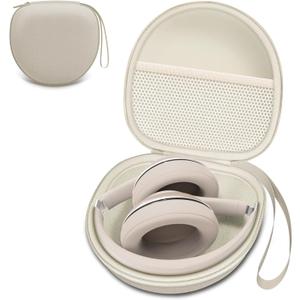Headphone Case Compatible with Beats Studio Pro/Soundcore Anker Q20i/BERIBES/TOZO/KVIDIO/JBL Noise Cancelling Over-Ear Headphones, Beige