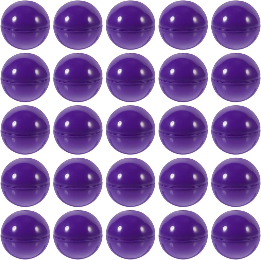 50pcs Fillable Vending Machine Capsules Ball Bauble Openable Plastic Grab Balls Prizes Containers 40mm/1.57in B, 4.00X4.00X4.00CM, Purple, LK42226Q19MK6GJ