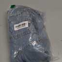 Molilove Women's Vintage Short Denim Jumpsuit Long Sleeve Button Down Jean Jumpsuit Romper with Pocket Sexy Going Out Outfits (Large, Lightblue)