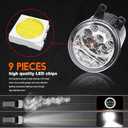 LED Fog Light For Toyota Sienna 2011-2014 Pair Bumper Fog Light Driving Lamp Replacement Fog Light Assemblies,6000k White,Pack of 2