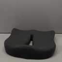 Memory Foam Seat Chair Cushion for Relieves Back Sciatica Pain Tailbone Pain Coccyx Degenerating Disc Orthopedic Osteoarthritis Prostate Cushion Low Back Pain Cushion Hip Shaping (Dark Gray)