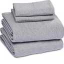 Sleepdown Jersey Sheet Set - Light Grey, Full (4 Piece)