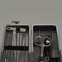 Nail Clippers Set Fingernail and Toenail Clipper Cutters Men's Accessories,Manicure Pedicure Kit Professional Grooming Kits,Nail Care Tools with Travel Case Gifts for Men Women (Black)