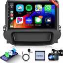 2G 64G Android Car Stereo for Chevrolet Chevy Malibu 2009-2014,Wireless Carplay Android Auto Car Radio 9 Touch Screen Head Unit with GPS WiFi Bluetooth Mirror Link FM RDS Backup Camera Mic