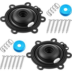 Diaphragm Repair Kit Compatible with DRKCP/CPF, Valve Diaphragm Replacement Compatible with Rain Bird CP, CPF, DV, DAS, ASVF, with included Filter, Solenoid Filter, Screw, Spring(2 Pack)