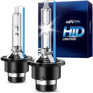 Marsauto D4S HID Bulbs, 66440 42402 42402WX (42402C1) for HID Assembly, 6000K Cold White 35W Bulb, Plug and Play, Pack of 2