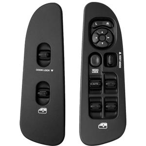 56049805AB Master Power Window Switch and Bezel(Driver & Passenger Side) Compatible with 2002-2009 Dodge Ram1500 2500 3500,2001-2004 Dodge Dakota,2001-2003 DodgeDurango,2005-2009 Sprinter 2500(Black)