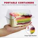 200 Pcs Individual Cake Slice Containers,Clear Pie Slice Containers Plastic Disposable,Cake Slice Boxes For 6-8 Diameter Cake or Pie Slices, Desserts(4.4 Inches),envases para postres con tapas