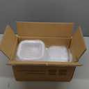 2 Cup Square Glass Food Storage Containers, Small Square Storage Containers With Airtight Lids Leak-proof, BPA free 16oz Glass Meal Prep Bowls, Dishwasher, Microwave, Freezer Safe (White)